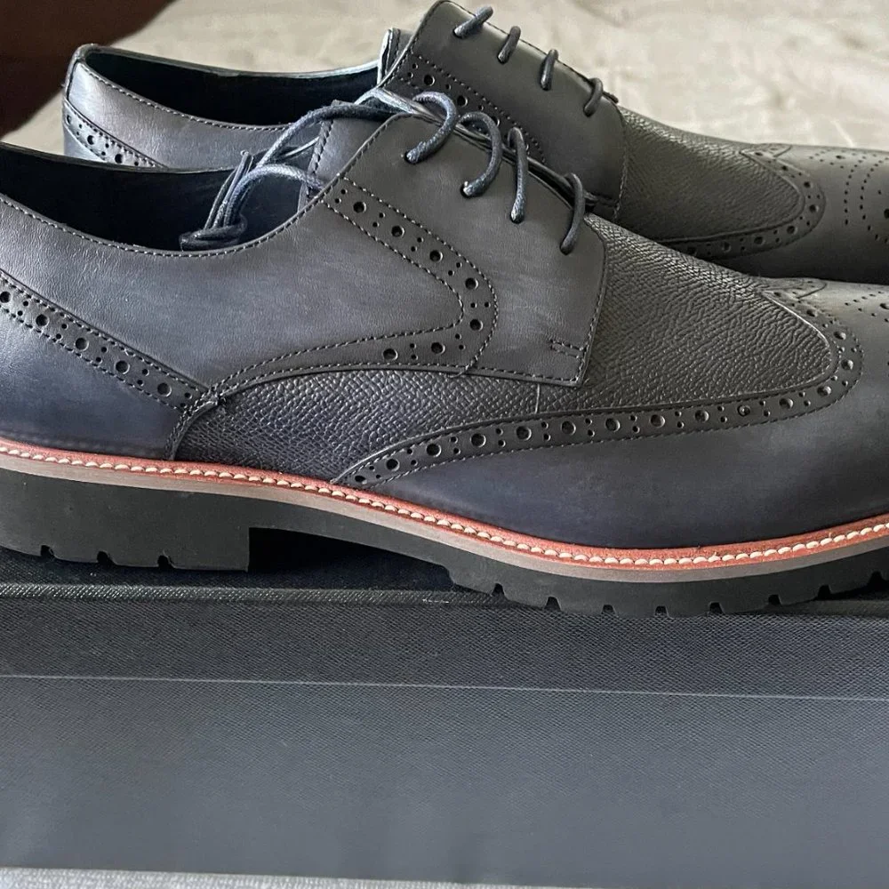 Zanzara Men's Navy Shoes NIB Size 11